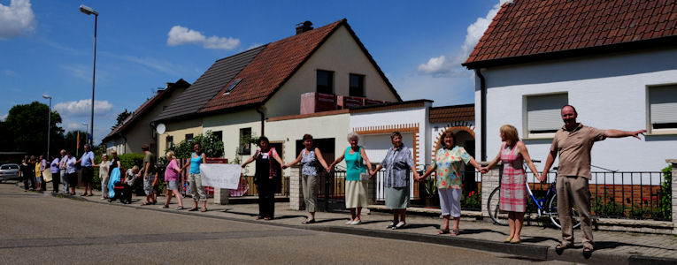 Impressionen der Menschenkette