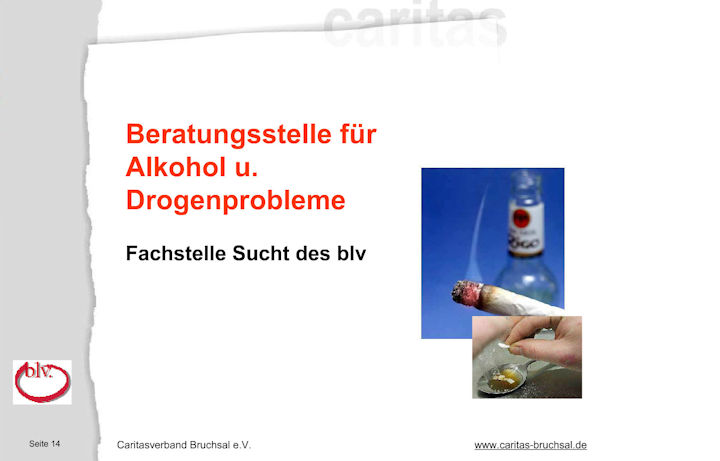 Präsentation über bestehende Hilfsangebote