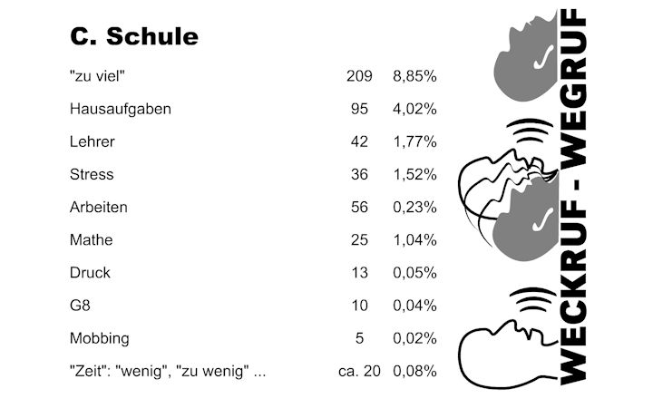 Präsentation des Ergebnisses der Schülerbefragung