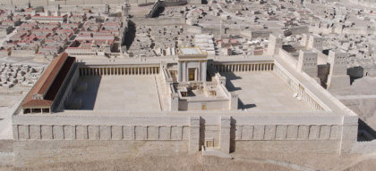 Modell des Herodianischen Tempels