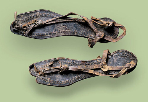 Ledersandalen aus Massada