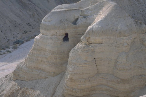 Die Höhlen von Qumran.