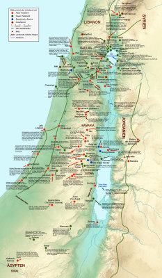 Landkarte israel bibel