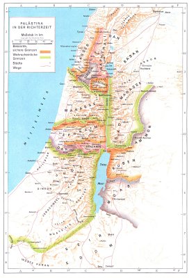 Landkarte israel altes testament