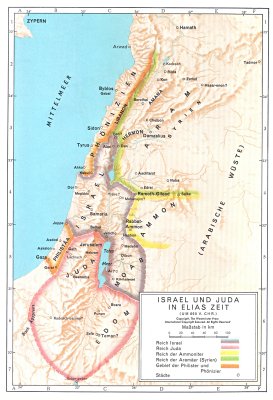 Landkarte von israel zur zeit jesu