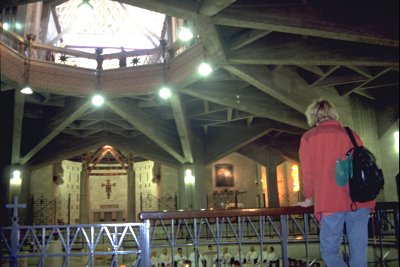 Nazaret - Inneres der Unterkirche in der Verkündigungskirche