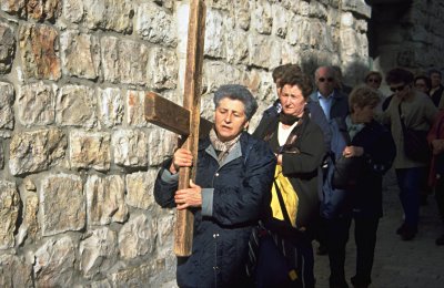 Jerusalem - Pilger auf dem Kreuzweg