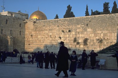 Jerusalem - An der Westmauer des Herodianischen Tempels