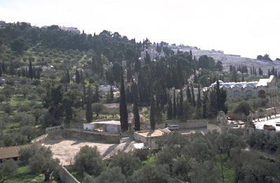 Jerusalem - Der Ölberg mit der Magdalenenkirche und der Kirche der Nationen