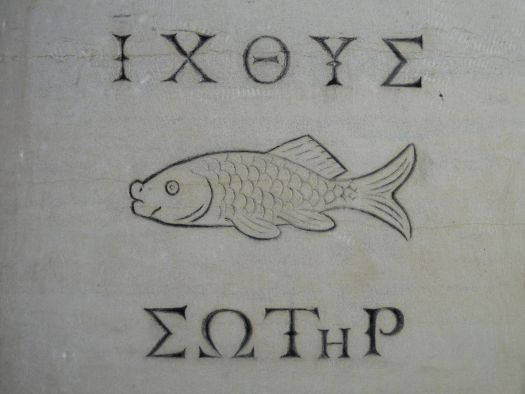 Ichthys Fisch als Zeichen für Christus