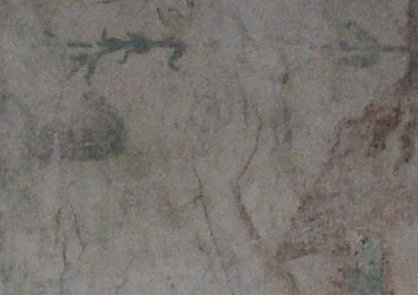 Detail der Westwand
