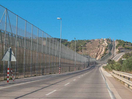 Grenzzaun bei Melilla