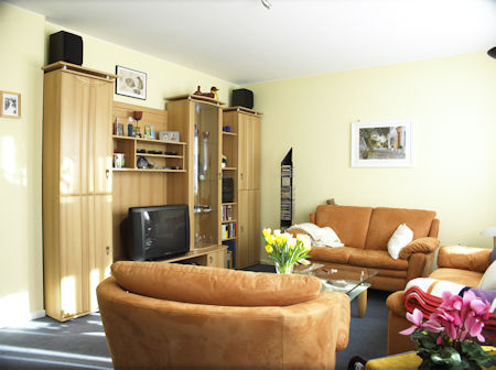 Foto eines Wohnzimmers