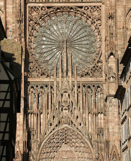 Die Fassade des Straßburger Münsters