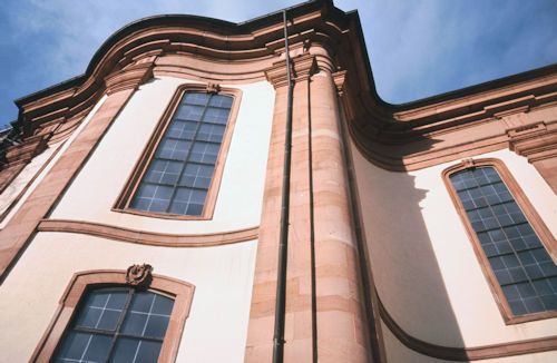 Detailansicht der Klosterkirche Schuttern